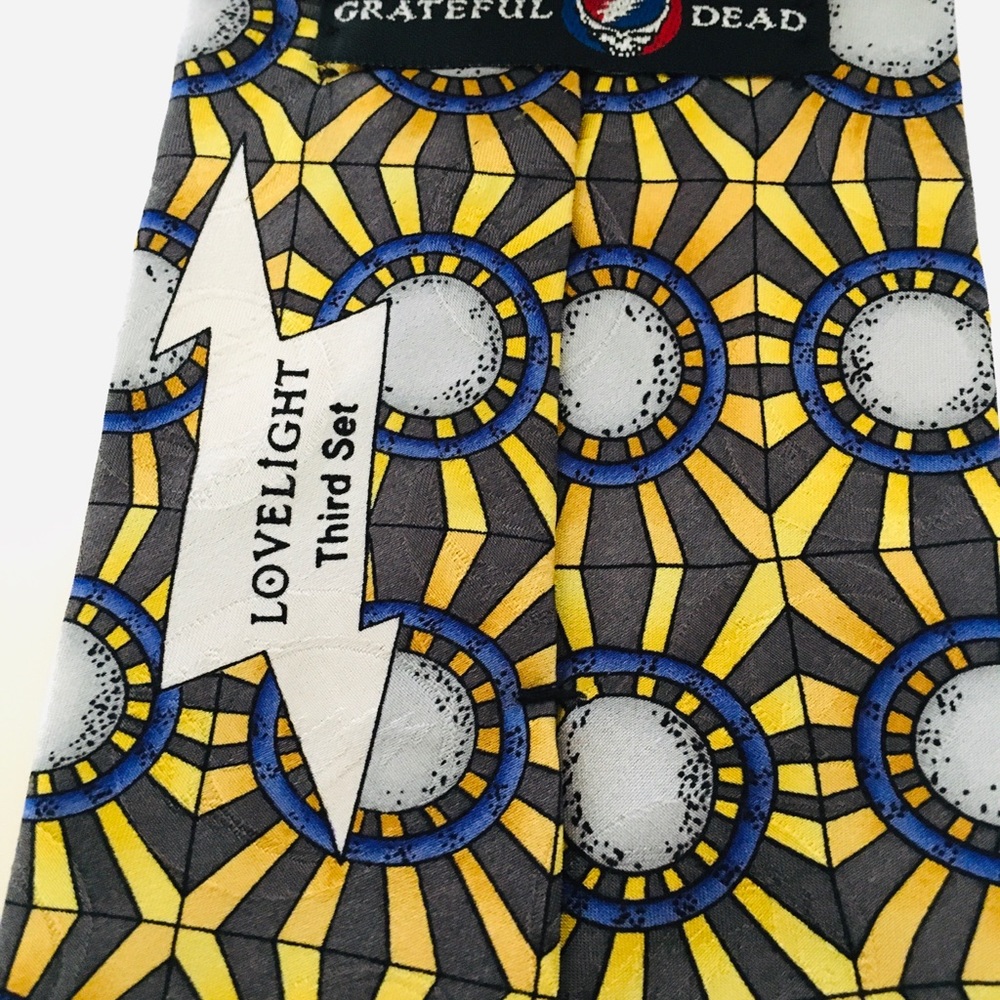Grateful Dead Love Light Men’s Gold Gray Pattern - Picture 6 of 6